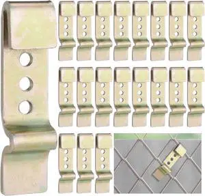 20pcs Galvanized Steel Chain Link Fence Sign Mounting Fastener Bracket Clips Clamps Metal Stainless Steel for Standard Chain Link Fence for Yard Ball Court Outdoor Decor Sale Open House Sign 20pcs Galvanized Steel Chain Link Fence Sign Mounting Fastener Bracket Clips Clamps Metal Stainless Steel for Standard Chain Link Fence for Yard Ball Court Outdoor Decor Sale Open House Sign