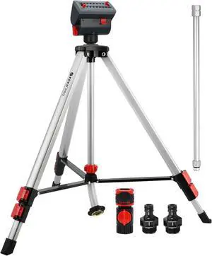 94154 PRO The Heaviest Weight Tripod (5.37 lbs) Adjustable 4-Way Mini Turbo Metal Oscillating Sprinkler W/Quick Connect Starter Set, Covers up to 4,069 sq. ft. Telescoping Tripod Style 94154 PRO The Heaviest Weight Tripod (5.37 lbs) Adjustable 4-Way Mini Turbo Metal Oscillating Sprinkler W/Quick Connect Starter Set, Covers up to 4,069 sq. ft. Telescoping Tripod Style