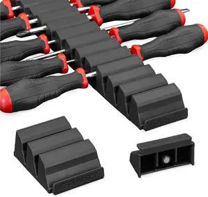 Screwdriver Pro - Modular Screwdriver Organizer for 26 Tools with Magnetic Base, Black - Made in the USA Screwdriver Pro - Modular Screwdriver Organizer for 26 Tools with Magnetic Base, Black - Made in the USA