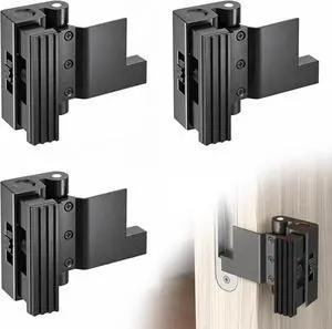 Portable Door Lock, Door Reinforcement Lock, Portable Door Lock for Travel - No Drilling, Interior Doors for Apartments, Hotels, bedroomsBlack-3PCS Portable Door Lock, Door Reinforcement Lock, Portable Door Lock for Travel - No Drilling, Interior Doors for Apartments, Hotels, bedroomsBlack-3PCS