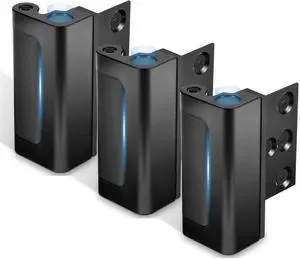 3Pack Home Security Door Reinforcement Lock, Childproof Safety Door Lock Latch Inside Stopper, Add High Security to Prevent Home Unauthorized Entry, Aluminum Construction Finish Black 3Pack Home Security Door Reinforcement Lock, Childproof Safety Door Lock Latch Inside Stopper, Add High Security to Prevent Home Unauthorized Entry, Aluminum Construction Finish Black