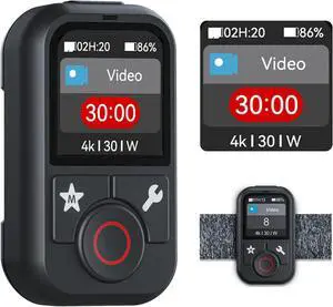 Smart Remote Control for GoPro Hero 13 12 11 10 9 8 Black MAX with Wrist Strap Colour LCD Display,60M Range Waterproof Wireless Bluetooth Remote Control for Go Pro Accessories Shutter Smart Remote Control for GoPro Hero 13 12 11 10 9 8 Black MAX with Wrist Strap Colour LCD Display,60M Range Waterproof Wireless Bluetooth Remote Control for Go Pro Accessories Shutter