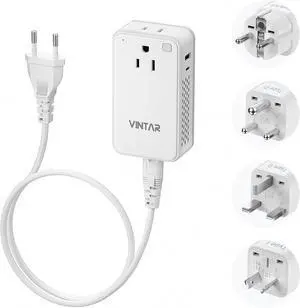 Mini 220V to 110V Converter for European Travel, 200W Universal Travel Adapter Voltage Converter US to Europe, International Step Down Power Converter Adapter Combo for EU UK AUS India Mini 220V to 110V Converter for European Travel, 200W Universal Travel Adapter Voltage Converter US to Europe, International Step Down Power Converter Adapter Combo for EU UK AUS India