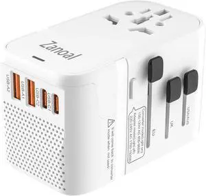 220V to 110V Converter for European Travel,Step Down Voltage Converter US to Europe,Universal Travel Power Adapter with 2 Type C +2 USB A,PD20W,USA/UK/EU/AUS/China Vacation Travel Essentials 220V to 110V Converter for European Travel,Step Down Voltage Converter US to Europe,Universal Travel Power Adapter with 2 Type C +2 USB A,PD20W,USA/UK/EU/AUS/China Vacation Travel Essentials