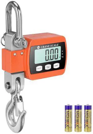 1100lb Digital Hanging Scale with Cast Aluminum Case, Handheld 500Kg Mini Crane Scale with Hooks for Farm Hunting Outdoor (Orange, 1100lbs) 1100lb Digital Hanging Scale with Cast Aluminum Case, Handheld 500Kg Mini Crane Scale with Hooks for Farm Hunting Outdoor (Orange, 1100lbs)