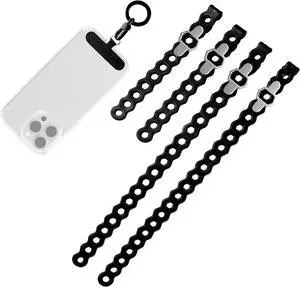 EDC Modular Strap System 5 Pack, Adjustable Silicone Gear Ties for Outdoor/Survival/Camping Strap EDC Carry EDC Modular Strap System 5 Pack, Adjustable Silicone Gear Ties for Outdoor/Survival/Camping Strap EDC Carry