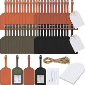 48 Sets Leather Luggage Tags Bulk Wedding Favors Luggage Tags for Guests Bridal Gifts Wedding Bridal Shower Gift PU Leather with Name ID Card Tag for Guests 48 Sets Leather Luggage Tags Bulk Wedding Favors Luggage Tags for Guests Bridal Gifts Wedding Bridal Shower Gift PU Leather with Name ID Card Tag for Guests