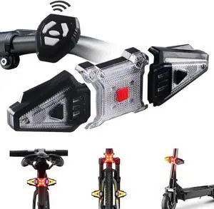 5 PCS Bike Tail Light with Turn Signals, Split USB Rechargeable Bike Turn Signal Front and Back, Wireless Remote Control Bicycle Turn Signals with Flash Warning Light and Red Tail Light for Bicycle 5 PCS Bike Tail Light with Turn Signals, Split USB Rechargeable Bike Turn Signal Front and Back, Wireless Remote Control Bicycle Turn Signals with Flash Warning Light and Red Tail Light for Bicycle