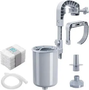 Pool Skimmer, Above Ground Pool Skimmer with 10 Pcs Skimmers Socks, Floating Pools Surface Skimmers Basket, Wall Mount Pools Maintenance Accessories for Inflatable and Metal Frames Pool Skimmer, Above Ground Pool Skimmer with 10 Pcs Skimmers Socks, Floating Pools Surface Skimmers Basket, Wall Mount Pools Maintenance Accessories for Inflatable and Metal Frames