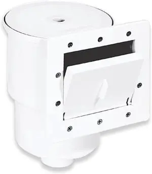 HYDROTOOLS Standard ABS Thru-Wall Skimmer Kit, White - Includes Return Fitting and Vacuum Plate, Maintenance Accessories for Above Ground and Backyard Deck Swimming Pools HYDROTOOLS Standard ABS Thru-Wall Skimmer Kit, White - Includes Return Fitting and Vacuum Plate, Maintenance Accessories for Above Ground and Backyard Deck Swimming Pools