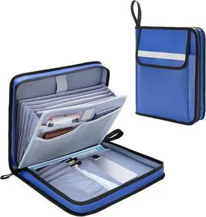 Boat Document Holder, Waterproof Travel Document Folder with 6 Expandable Folders for A4 Papers, with 1 Handle Loop, Reflective Strip and Customized Name Frame, Patented Design Boat Document Holder, Waterproof Travel Document Folder with 6 Expandable Folders for A4 Papers, with 1 Handle Loop, Reflective Strip and Customized Name Frame, Patented Design