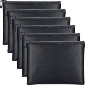 6 Pack Fireproof Document Bags 13.4 x 9.4 Inch Waterproof and Fireproof Money Bag Document Holder with Zipper Fireproof Safe Storage Bag for A4 Documents, Money, Passport and Tablet 6 Pack Fireproof Document Bags 13.4 x 9.4 Inch Waterproof and Fireproof Money Bag Document Holder with Zipper Fireproof Safe Storage Bag for A4 Documents, Money, Passport and Tablet
