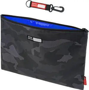 Rough Enough Important Document Organizer Safe File Folder Holder Storage with Waterproof Cordura Black Camo Name Tag Record for Office Travel Rough Enough Important Document Organizer Safe File Folder Holder Storage with Waterproof Cordura Black Camo Name Tag Record for Office Travel