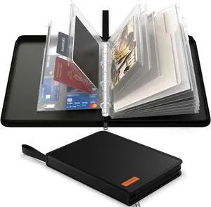 Important Document Organizer Zipper Binder,Fireproof Document Bag for Birth Certificate Protector, Waterproof Bill Organizer in Case I Go Missing Binder for Home Safe, 4 Ring Receipt Holder (Black) Important Document Organizer Zipper Binder,Fireproof Document Bag for Birth Certificate Protector, Waterproof Bill Organizer in Case I Go Missing Binder for Home Safe, 4 Ring Receipt Holder (Black)