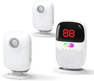 Bed Alarms for Elderly Dementia Patients - Digital Sensor ID Display & Clip-On Caregiver Pager, Wirelss 1000ft Range, No Month Fee, Motion Sensors for Fall & Room Exit Alerts Bed Alarms for Elderly Dementia Patients - Digital Sensor ID Display & Clip-On Caregiver Pager, Wirelss 1000ft Range, No Month Fee, Motion Sensors for Fall & Room Exit Alerts