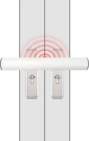 French Door Security Keyless French Patio Door Security Lock Aluminum Alloy Double Door Easy Install Double Door Handle Lock Only Works with 2 Horizontal Handles (with Alarm) French Door Security Keyless French Patio Door Security Lock Aluminum Alloy Double Door Easy Install Double Door Handle Lock Only Works with 2 Horizontal Handles (with Alarm)