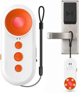 3-in-1 Hidden Camera Detector, 130dB Personal Alarm for Women, Red LED Lens Finder Light, Rechargeable SOS Alarm, Portable Door Alarm When Opened for Hotel, Dorm, Apartment and Travel 3-in-1 Hidden Camera Detector, 130dB Personal Alarm for Women, Red LED Lens Finder Light, Rechargeable SOS Alarm, Portable Door Alarm When Opened for Hotel, Dorm, Apartment and Travel