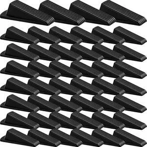 48 Pcs Door Stoppers Bulk Rubber Stop Height up to 1.2 Inches Wedge Stopper for Heavy Duty Door Bottom Carpet Tile Concrete Wooden Floor (Black) 48 Pcs Door Stoppers Bulk Rubber Stop Height up to 1.2 Inches Wedge Stopper for Heavy Duty Door Bottom Carpet Tile Concrete Wooden Floor (Black)