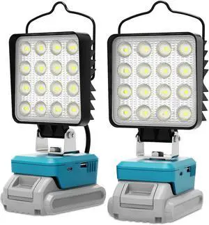 2 PCS LED Work Light for Makita 18V Battery,Battery Light for Makita 18v Tools Portable Outdoors Flood Lighting 2 PCS LED Work Light for Makita 18V Battery,Battery Light for Makita 18v Tools Portable Outdoors Flood Lighting