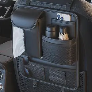 Backseat Car Organizer,5 Storage Pocketscar Seat Organizer,Car Storage Organizer with Foldable Food Tray,Car Seat Back Protectors Kick Mats Travel Accessories Backseat Car Organizer,5 Storage Pocketscar Seat Organizer,Car Storage Organizer with Foldable Food Tray,Car Seat Back Protectors Kick Mats Travel Accessories