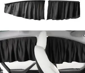 Side Window Sun Shade Curtains for Tesla Model 3 2026-2018 AllModels | 4-piece blackout sun shades provide privacy and heat protection while fitting front and rear side windows for Tesla Model 3 Side Window Sun Shade Curtains for Tesla Model 3 2026-2018 AllModels | 4-piece blackout sun shades provide privacy and heat protection while fitting front and rear side windows for Tesla Model 3