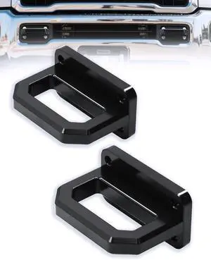 Front Tow Hooks, D-Ring Shackle Compatible with 2003-2018 Ram 2500 3500 2WD & 4WD - Replace OEM 68171791AA, 52020587AB (Black) Front Tow Hooks, D-Ring Shackle Compatible with 2003-2018 Ram 2500 3500 2WD & 4WD - Replace OEM 68171791AA, 52020587AB (Black)