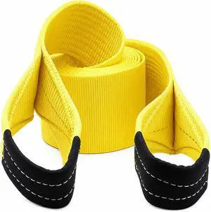 Tool BXT Recovery Tow Straps 6" X 30' - 48,000LBS - Heavy Duty Reinforced Loops Emergency Off Road Towing Rope and Winch Extension - Box Truck - Commercial Vehicle - Off Road Tool BXT Recovery Tow Straps 6" X 30' - 48,000LBS - Heavy Duty Reinforced Loops Emergency Off Road Towing Rope and Winch Extension - Box Truck - Commercial Vehicle - Off Road