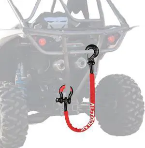 2.5FT UTV ATV Recovery Strap 19400LBS with Winch Hook and D-Ring Shackle, Synthetic Tow Rope Premium Mudding Accessories 2.5FT UTV ATV Recovery Strap 19400LBS with Winch Hook and D-Ring Shackle, Synthetic Tow Rope Premium Mudding Accessories