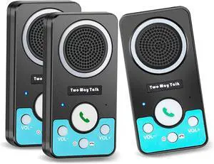 Intercoms Wireless for Home, Full Duplex 2 Way Intercom System, 1500ft Long Range Intercom with 8 Volume Levels, Rechargeable Battery & 4 Chime for Home Office & Business (3 Pack) Intercoms Wireless for Home, Full Duplex 2 Way Intercom System, 1500ft Long Range Intercom with 8 Volume Levels, Rechargeable Battery & 4 Chime for Home Office & Business (3 Pack)