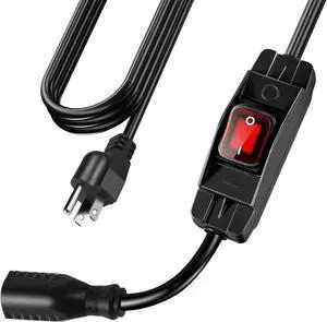 Extension Cord with Switch On/Off Waterproof Switch 35Ft No Plugging and Unplugging Invintage Stereo Devices Without Built-in Power Switch (35 FT) Extension Cord with Switch On/Off Waterproof Switch 35Ft No Plugging and Unplugging Invintage Stereo Devices Without Built-in Power Switch (35 FT)