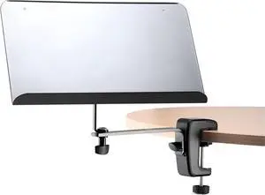 König & Meyer 11510.000.55 Sheet Music Stand & Desktop Book or Document Holder | Table/Desk/Shelf C-Shape Mounting Clamp | Tilt Adjustment | Easy On/Off | Portable | German Made Blk König & Meyer 11510.000.55 Sheet Music Stand & Desktop Book or Document Holder | Table/Desk/Shelf C-Shape Mounting Clamp | Tilt Adjustment | Easy On/Off | Portable | German Made Blk