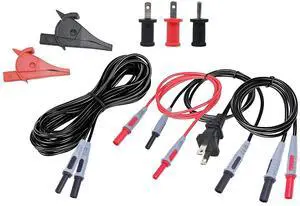 ET450 Accessory Kit,incluidng Lead Adapters,AC Outlet Plug to Banana Plug Attach to Alligator Clips, Outlet Tabs/Prongs, Compatible with Klein Tools ET450 Circuit Breaker Finder ET450 Accessory Kit,incluidng Lead Adapters,AC Outlet Plug to Banana Plug Attach to Alligator Clips, Outlet Tabs/Prongs, Compatible with Klein Tools ET450 Circuit Breaker Finder