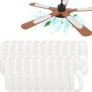2026 Upgrade 20pcs Ceiling Fan Filters for Blades Easy-Stick Strong Fixity Activated Coconut Carbon Fan Filter for Ceiling Fan, Universal Fan Blade Air Fresh Purifier Cat Litter Box Filter, White 2026 Upgrade 20pcs Ceiling Fan Filters for Blades Easy-Stick Strong Fixity Activated Coconut Carbon Fan Filter for Ceiling Fan, Universal Fan Blade Air Fresh Purifier Cat Litter Box Filter, White