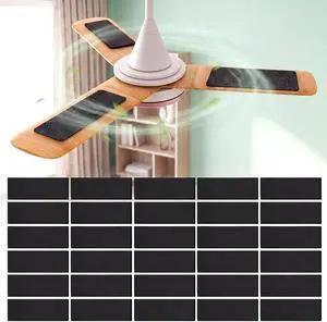 60 Pcs Ceiling Fan Filters for Blades, Fan Air Purifier Pads with Activated Coconut Shell Carbon, Dust Catcher Pad Fits All Ceiling Fans for Common Household Contaminants Dander & Odors 60 Pcs Ceiling Fan Filters for Blades, Fan Air Purifier Pads with Activated Coconut Shell Carbon, Dust Catcher Pad Fits All Ceiling Fans for Common Household Contaminants Dander & Odors