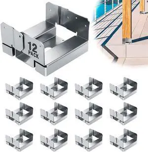6PCS 6x6 Post Base for Concrete Heavy Duty Galvanized Post Anchor Base 6PCS 6x6 Post Base for Concrete Heavy Duty Galvanized Post Anchor Base