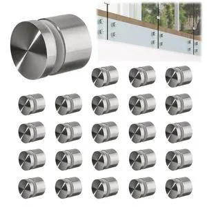 24 Pack Marine-Grade SS316 Solid Heavy Duty Glass Railing Standoff 24 Pack Marine-Grade SS316 Solid Heavy Duty Glass Railing Standoff