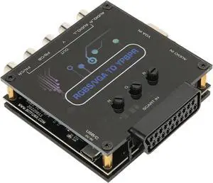 RGBS VGA SCART to YPBPR Component Converter, Color Difference Component, Support Sound Left and Right Channel Input SCART RGBS VGA SCART to YPBPR Component Converter, Color Difference Component, Support Sound Left and Right Channel Input SCART