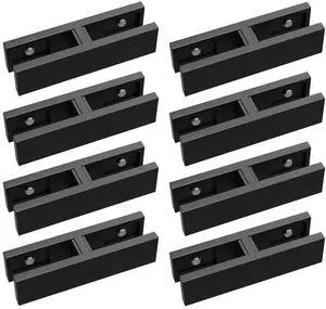Glass Railing Clamp, 180°, 8 Pack, 304 Stainless Steel Glass Railing System for 3/8"-1/2"(8mm-13mm) Thinkness Heavy Duty Balusters Clamps/Deck/Stairs/Pool/Balcony/Patio Glass Railing Clamp, 180°, 8 Pack, 304 Stainless Steel Glass Railing System for 3/8"-1/2"(8mm-13mm) Thinkness Heavy Duty Balusters Clamps/Deck/Stairs/Pool/Balcony/Patio