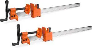 24-Inch I-Bar Clamps, Industrial Heavy-Duty Steel Bar Clamps for Woodworking and Metalworking, 7000 lbs Clamping Force, 2-Pack 24-Inch I-Bar Clamps, Industrial Heavy-Duty Steel Bar Clamps for Woodworking and Metalworking, 7000 lbs Clamping Force, 2-Pack