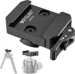 AP40 Picatinny to Arca Adapter Mount, 6061-T6 Aluminum CNC Arca Swiss Dovetail Quick Release Clamp with Lever Release for Atlas NC & Picatinny Bipod, Tripod Ball Head AP40 Picatinny to Arca Adapter Mount, 6061-T6 Aluminum CNC Arca Swiss Dovetail Quick Release Clamp with Lever Release for Atlas NC & Picatinny Bipod, Tripod Ball Head