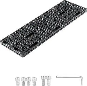 CP3010 Multi-Functional Cheese Plate with 1/4" & 3/8" Threads, Expansion Mounting Switching Cheese Plate, Installing Cheese Board Camera Cage On Guide Rail Block(11.8" x 3.9" x0.39") CP3010 Multi-Functional Cheese Plate with 1/4" & 3/8" Threads, Expansion Mounting Switching Cheese Plate, Installing Cheese Board Camera Cage On Guide Rail Block(11.8" x 3.9" x0.39")