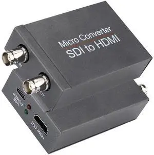 SDI to HDMI Converter with SDI Loop Out, 3G-SDI/HD-SDI/SD-SDI to HDMI Adapter Auto Format Detection for Camera Monitor Projector (Grey) SDI to HDMI Converter with SDI Loop Out, 3G-SDI/HD-SDI/SD-SDI to HDMI Adapter Auto Format Detection for Camera Monitor Projector (Grey)