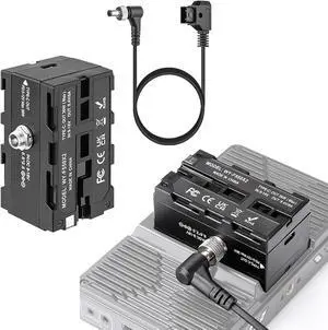 D-Tap to NP-F570 Dummy Battery,Double-Sided NPF 550/770/970 Battery Coiled Cable with Type-C Port Power 3 Devices Compatible with LED Light, Feelworld,Atomos Ninja/Shinobi Monitor/Transmitter etc D-Tap to NP-F570 Dummy Battery,Double-Sided NPF 550/770/970 Battery Coiled Cable with Type-C Port Power 3 Devices Compatible with LED Light, Feelworld,Atomos Ninja/Shinobi Monitor/Transmitter etc