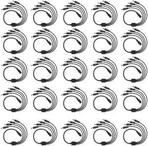 DC 1 Female to 4 Male Output Power Splitter Cable 31 Pcs 1 to 4 Way Plug DC CCTV Camera Power Splitter Cable Y Adapter for CCTV Security Cameras and LED Strip Lights DC 1 Female to 4 Male Output Power Splitter Cable 31 Pcs 1 to 4 Way Plug DC CCTV Camera Power Splitter Cable Y Adapter for CCTV Security Cameras and LED Strip Lights