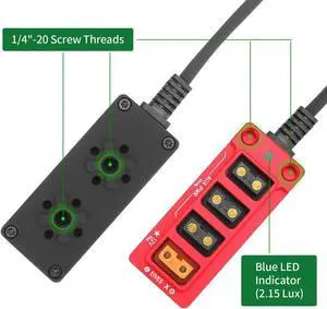 12V Metal Regulated Surge Protection P-Tap D-Tap Splitter for ARRI 12V Metal Regulated Surge Protection P-Tap D-Tap Splitter for ARRI