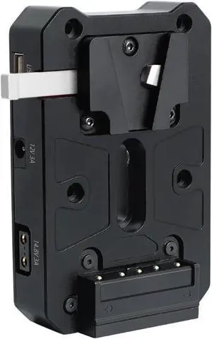 Mini V Mount Battery Adapter Plate, Power Supply Splitter with USB-C PD 100W Input Fast Charger and Output, USB-A/D-TAP/DC8V 12V Output for DSLR Camera Mini V Mount Battery Adapter Plate, Power Supply Splitter with USB-C PD 100W Input Fast Charger and Output, USB-A/D-TAP/DC8V 12V Output for DSLR Camera