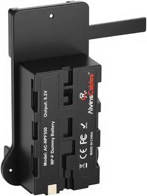 NP-F Dummy Battery to V-Lock V-Mount Battery Plate for Sony NP-F970 F770 F550 for Atomos Shinobi Shogun Ninja V, for Hollyland Mars Transmission, SmallHD 702, LED Lights-Black NP-F Dummy Battery to V-Lock V-Mount Battery Plate for Sony NP-F970 F770 F550 for Atomos Shinobi Shogun Ninja V, for Hollyland Mars Transmission, SmallHD 702, LED Lights-Black