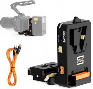 ZGCINE VM-VP4 L-Shaped Arca-Swiss Quick Release V-Mount Plate for Cameras ZGCINE VM-VP4 L-Shaped Arca-Swiss Quick Release V-Mount Plate for Cameras