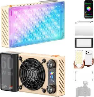 FIVERAY M60 Ultra RGB 60W Portable Outdoor Handheld Fill Video Light FIVERAY M60 Ultra RGB 60W Portable Outdoor Handheld Fill Video Light