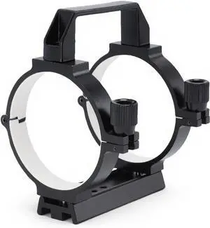 Telescope Tube Ring, Optical Tube Clamp with 108mm Dovetail Plate, M6 Hole, 1/4in Hole, for 80mm to 90mm Astronomical Telescope Telescope Tube Ring, Optical Tube Clamp with 108mm Dovetail Plate, M6 Hole, 1/4in Hole, for 80mm to 90mm Astronomical Telescope